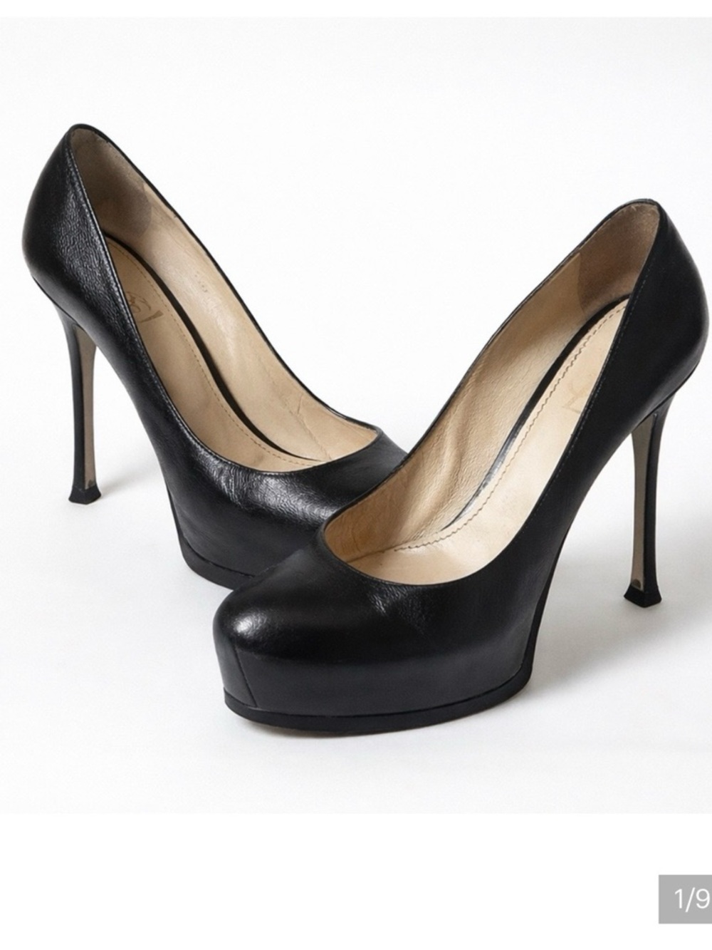 YSL vintage tribute Leather Platform Pump - Women's High Heel